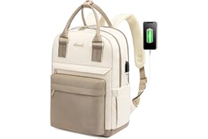 LOVEVOOK Plecak damski, 15,6 cala, plecak szkolny, dla dziewcząt, nastolatków, z przyłączem ładowania USB i kieszenią na laptopa, wodoszczelny plecak szkolny, plecak dzienny, elegancki, do szkoły, na