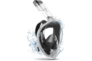 ACURE Full Face Snorkel Mask for Adult, SN04 Snorkeling Mask with Detachable Camera Mount, Dual Anti-Fog Design & Upgraded Breathing System & Anti-leak & 180° Wide View for Adults Youth