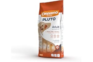PROFESSIONAL FOOD Pluto Dog Basic Crocchette Per Cani Adulti 20 Kg - Cibo Completo E Bilanciato, Snack, Carne Secca Disidratata