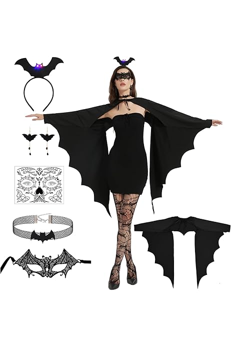 Travestimenti Halloween Da Pipistrello E Vampiro Per Adulti - Foto 8