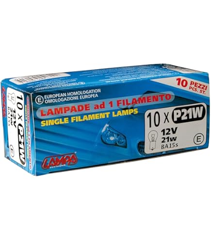 10 Lampadine 12V 5W R5W BA15S - Per Auto E Veicoli, Confezione Da 10 Pezzi - Foto 5