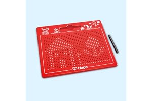 Hape Magnetisk rittavla att ta med, röd, stor 280 x 255 x 12 mm, från 3 år