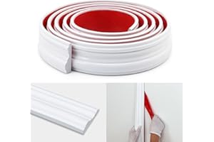 TAAIZAU Peel and Stick Wall Molding Trim, Flexible Strip for Mirror Frame, Chair Rail, Wall Protection and Home DIY Decoration (3m x 4cm)