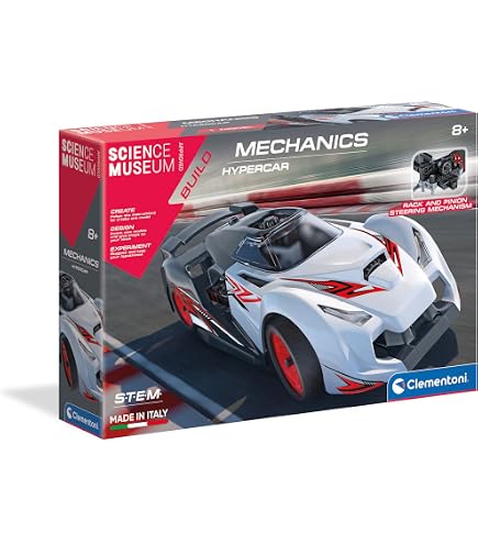 Clementoni - Museo della Scienza Meccanica: Buggy & Quad Building Set - Giocattoli STEM educativi per bambini (8+ anni