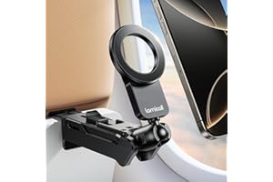 Lamicall Support Téléphone pour MagSafe pour Avion - Support Téléphone Magnétique Pliable avec Outils Réglage, 360° Rotation, Mains Libres, Adapté aux iPhone 17/16/15/14 et Autres Smartphones 4.7-7"