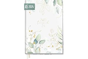 ‎HÄFFT Chäff Business-Timer 2024 A5 [Blattgold] 1 Woche 2 Seiten | Terminplaner, Wochenplaner, Wochenkalender, Organizer, Terminkalender für perfektes Zeitmanagement | nachhaltig & klimafreundlich