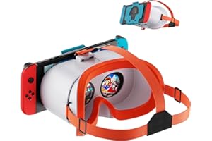 STARTRC GAMES Auriculares VR para Nintendo Switch & Switch OLED, gafas de realidad virtual con lentes HD ajustables y cómoda correa para la cabeza, kit Labo VR 3D para accesorios Switch