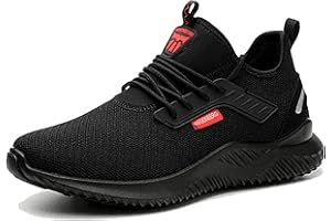 NASONBERG Sicherheitsschuhe Herren Leicht Arbeitsschuhe Damen Atmungsaktiv mit Stahlkappe 36-48 EU