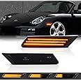 OZ-LAMPE Turn Signal Light, Dynamic Side Indicator Non-Polarity Error Free Side Marker Repeater Smoked Lens Compatible for Porsche 911 typ 997 2004-2012 Boxster 987 2005-2012 Cayman 987C 2006-2012