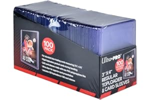 Ultra Pro 3" 4" And Clear Sleeves For Collectible Trading Cards (Includes, X 100 2 Cm Toploader E Custodie Trasparenti Per Carte Collezionabili Bambino, Multicolore, 3x4