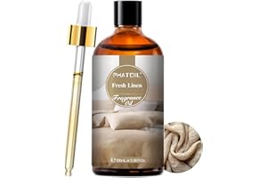 PHATOIL Fresh Linen Fragrance Oils for Aromatherapy, Essential Oils for Diffusers for Home, Perfect for Diffuser, DIY Candle and Soap Making, DIY Scented Products - 100ml
