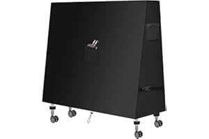 ‎AXPQHL AXPQHL Tischtennistisch Abdeckung,Schutzhülle Tischtennisplatte,600D Oxford-Stoff,staubdicht und UV-beständig Indoor/Outdoor Ping Pong Tischabdeckung,gelten Tischtennistisch,Schwarz,165 * 70 * 185cm