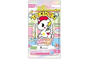 Kayou, Tokidoki – Wonder Voyage Collectible Cards – Roaming Edition - 8 cards pr. pack - 11 rarity levels