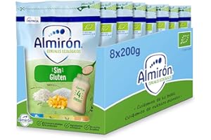 Almirón Cereales Ecológicos Sin Gluten. Pack Bolsas X200G-1.6Kg, 8 Unidades