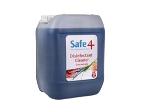 Safe4 Mint Disinfectant Cleaner Concentrate, blue, 10ltr