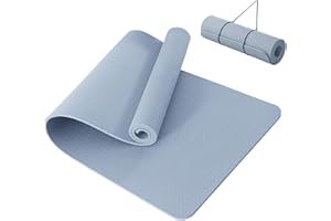 Good Nite Yoga Mat Thick 10 mm Exercise Mat TPE Yoga Mats For Women & Men Non-Slip Gym Mats For Home Fitness Workout Pilates