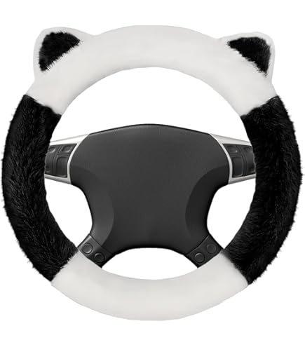 OFZVEO Universele Stuurhoes voor Auto, Stuurhoes van Echt Leer, Robuust, 37-38 cm / 15 inch, Antislip, Rode Wijn