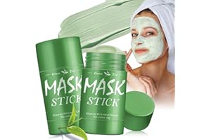 NAILPRETTY 2 Piezas Mascarilla En Stick Té Verde, Mascarilla Purificante Con Arcilla Verde, Mascarillas Faciales De Arcilla, HidratacióN Y Control De Grasa, Para Piel Seca, Grasa Y Mixta Skin Care
