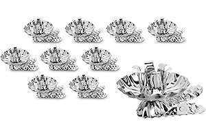 ‎IDENA Idena 31894 - Baumkerzenhalter für den Weihnachtsbaum, 10 Stück in Silber, Vintage Kerzenhalter aus Metall, mit Clip für Äste bis 1,5 cm Dicke