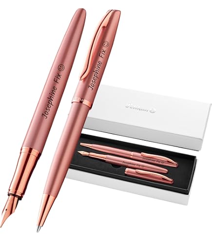 Pelikan Jazz Noble Elegance Füllhalter Mit Gravur – Inkl. Metall-Etui, Silber, Personalisierbar