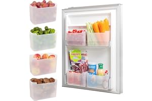 Septseven Organizadores Nevera - Juego de 4 para Compartimentos de almacenamiento para la cocina, despensa, armarios, encimeras y refrigerador - sin BPA