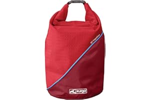 Kurgo Sac à Croquettes pour Chiens, Accessoire pour le camping, sans BPA, pliable, capacité 2,2 kg, Rouge