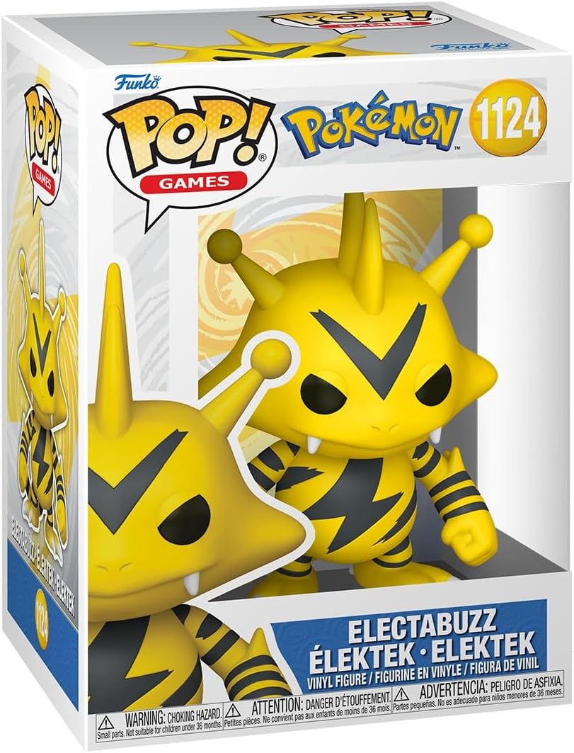 Funko Pop Games: Pokemon - Electabuzz - Figura de Vinilo Coleccionable - Idea de Regalo - Mercancía Oficial - Juguetes para niños y Adultos - Figura Modelo para coleccionistas y exhibición