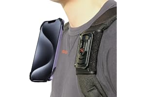 HEZEN Handyhalter Rucksack, Rucksack-Klemmhalter für Handy, Rucksackgurt-Clip für Handy mit abnehmbarer Passform, Wandern/Klettern/Outdoor