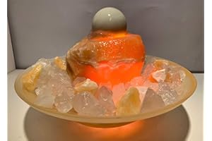 TROESTERS BRUNNENWELT Zimmerbrunnen 'Sonata Orangencalcit' XL (Schalenfarbe: Amber)