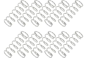 PATIKIL Molla a Compressione, Dia Filo 1mm x OD 12mm x L 35mm, 10 Pz Molla a Compressione Acciaio Inossidabile 304 Kit Assortimento Piccole Molle per Riparazioni Negozio e Casa