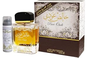 Pure Oudi (Khalis Oudi) 100 ml spray EDP od Lattafa Nut Meg Agar Wood+ darmowy deo wewnątrz