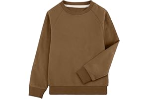 BIG ELEPHANT Sweatshirt Jungen – Rundhals Pullover Kinder Jungen Langarmshirt Leicht & Warm für Schule & Freizeit