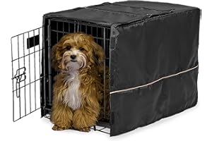 MidWest Homes for Pets CVR-22 Housse de cage pour chien avec tissu protecteur en téflon, housse de protection pour cage de chien adaptée aux caisses MidWest et New World de 55,88 cm de long