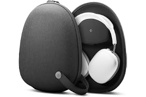 Spigen Klasden Pouch fodral för Apple AirPods Max 2/1 | Tygfodral med inbyggd kabelförvaring och handtag, kompatibelt med Sma