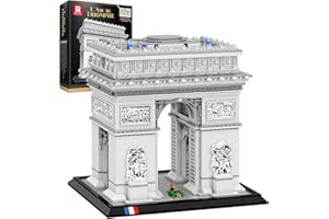 Reobrix Ensemble de construction d'architecture Arc de Triomphe 66024, collection de bâtiments historiques célèbres, cadeau pour amateurs de voyages et d'art (3395 pièces)