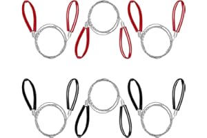 LFWZRY 6 Pièces Scie à Fil en Acier Inoxydable, 70cm Scie à Main à Chaîne avec Passants, Tronçonneuse de Survie, Pocket Chainsaw pour Bois/Plastique/Caoutchouc, pour l'extérieur le Camping Randonnée
