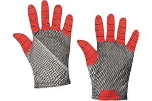 Rubie's - 202638_NS, Guanti Spiderman 3, No way home, Avengers, Marvel, accessorio, Taglia unica, Rosso/Nero