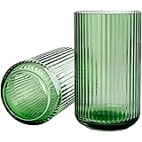 Lyngby Porcelæn vaso H25 cm Lyngby di vetro soffiato a bocca senza tempo, verde