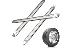 Nizirioo Pneu De Voiture Démonte-Pneu Moto - Démonte-Pneu en Acier Au Manganèse, Outil De Montage De Pneu 3 Pièces pour Moto, Vélos Et Véhicules Électriques, 11,7 Pouces