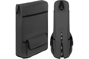 Linkidea Custodia protettiva per controller PS5, copertura antipolvere in nylon per console di gioco, custodia protettiva antigraffio compatibile con console Playstation 5 (grigio)