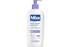 Mixa Panthenol balsam do ciała XXL, łagodzący swędzenie i kojący balsam, z pantenolem i gliceryną roślinną, do skóry wrażliwej, łagodzi swędzenie Mixa Panthenol Comfort, 400 ml