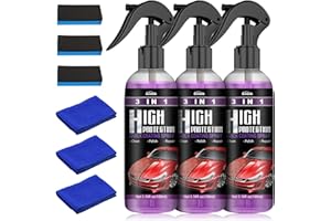 AIMISITE 3 In 1 High Protection Quick Car Coating Spray,Ceramic Car Coating Spray Car Polish Quick Coat Car Wax Polish Spray for Cars, Car Ceramic Coating Agent (100ml, 3pcs)