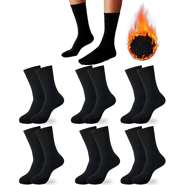 3 Paia Calzini Uomo Invernali Termici Caldi Resistenti Da