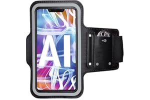 CoverKingz Sportarmband für Huawei Mate 20 Lite - Armtasche mit Schlüsselfach Oberarm Halterung - Sport Laufarmband Handy Armband Schwarz