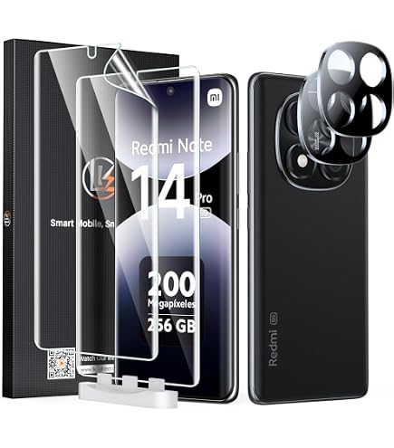 Moex CurveProtect Pellicola In Vetro 3D Per Redmi Note 14 Pro 5G - Copertura Totale, 2 Pezzi, Trasparente