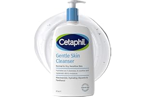Cetaphil Gentle Skin Cleanser, 473ml, Face & Body Wash, For Normal To Dry Sensitive Skin, With Niacinamide & Glycerin, Soap Free, Packaging May Vary