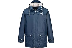 SCHIETWETTER Herren Regenjacke Dampfwalze Daniel, Friesennerz, Winterjacke, Regenmantel, Regenparka, gefüttert, wasserdicht, Winddicht, verschweißte Nähte