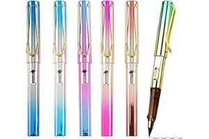 qijiefenCC Infinity Pencil, 6pcs Reusable Inkless Colored Pencil for Writing, Sketching, Drawing, School Supplies