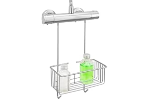 kowald ® Cesto portaoggetti per doccia da appendere al rubinetto, in acciaio inox, 100% antiruggine
