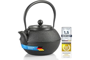 Dimono Asiatische Teekanne aus Gusseisen Traditionelle Eisen-Kanne